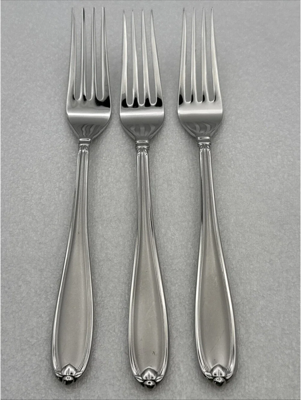 Lot 3 Princess House BARRINGTON Dinner Forks EUC 18/10 Stainless Flatware 8-1/8